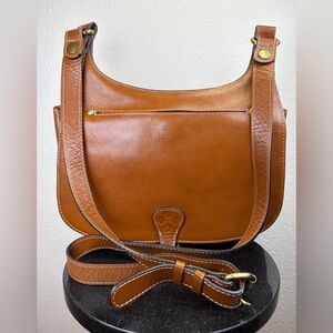 Patricia Nash London Leather Saddle Bag